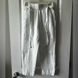 Flowy White Beachy Pants - Tommy Hilfiger Size XS